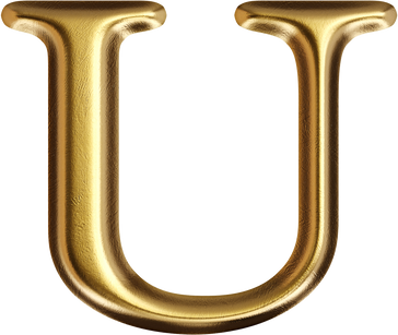 Gold Letter U